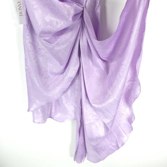 NWT TORN by RONNY KOBO‎ Satin FREYA DRESS ORCHID BLOOM 10-8331SBJ Sz S - Picture 11 of 15